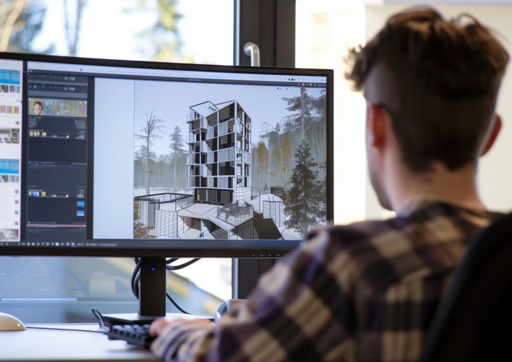 wolfi_01656_Person_sits_in_front_of_a_computer_with_a_screen_on_b0d694c8 d56e 48d0 b1cb 0abf4303af9b